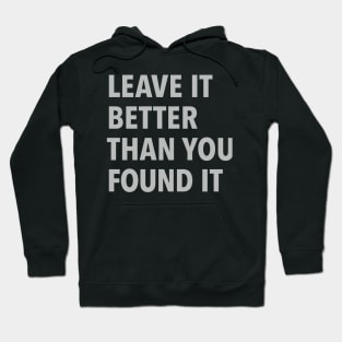 Leave It Better Than You Found It Hoodie